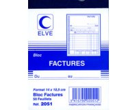 Bloc 'factures', 140 x 105 mm, 50 feuillets