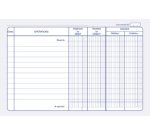 Carnet de position de compte, 114 x 156 mm