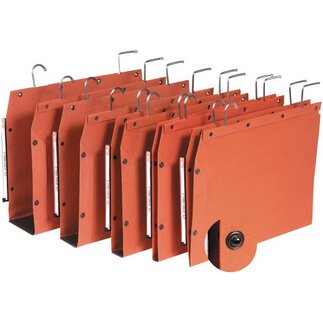 ELBA  Dossiers suspendus TUB, orange, fond: 15 mm,