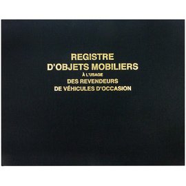 Registre 'Objets mobiliers et véhicules d'occasion'