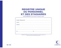 Registre unique du personnel & des stagiaires, 52 pages