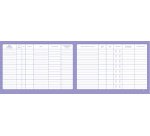 Registre unique du personnel elve a4 210x297mm papier lisse épais 52 pages imprimées recto verso