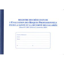 Registre 'Evaluation des risques professionnels'