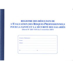 Registre 'Evaluation des risques professionnels'