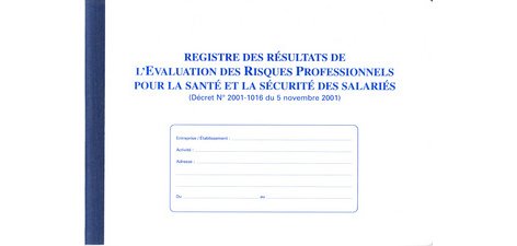 Registre 'Evaluation des risques professionnels'