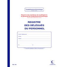 Registre 'Délégués du personnel', 40 pages, 320 x 240mm