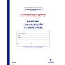 Registre 'Délégués du personnel', 40 pages, 320 x 240mm