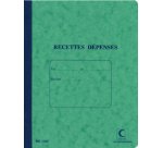 Cahier piqué 'Recettes - Dépenses', 220 x 170 mm