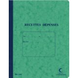 Cahier piqué 'Recettes - Dépenses', 220 x 170 mm