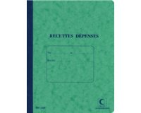 Cahier piqué 'Recettes - Dépenses', 220 x 170 mm