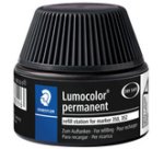 STAEDTLER Lumocolor Permanent Marker Refill Station 30ml Black