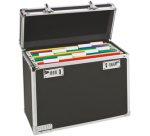 Boîte mobile pour dossiers suspendus, noir/chrome,cadr