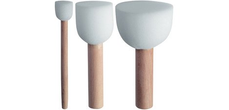Penseel voor sjabloon, set van 3