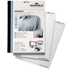 Badge BADGEFIX, autocollant, 40 x 75 mm