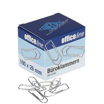 Paperclips glanzend verzinkt 32 mm klein pakket