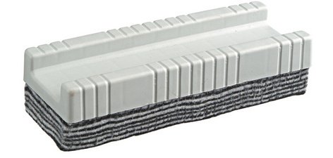 Brosse jpc tableau blanc corps plastique 10 lamelles feutres détachables 14,4x5,5cm