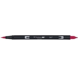 Tombow Feutre double pointe 'DUAL BRUSH PEN ABT', crimson
