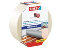 Fixation de revêtement de sol, 50 mm x 25 m, s'enlève