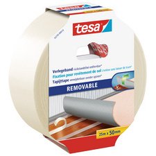 Tapijttape, 50 mm x 10 m, verwijderbaar