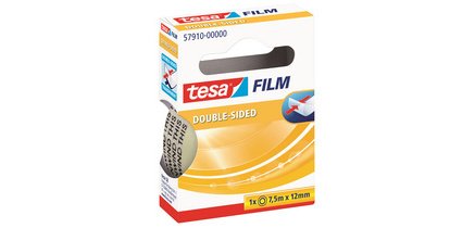 Film Ruban adhésif double face,12 mm x 7,5m,transparent