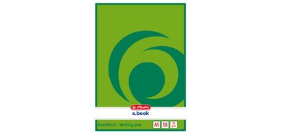 Bloc de papier à lettre x.book, A5, non perforé, 50 feuilles unies