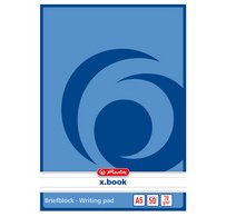 Bloc de papier à lettre x.book, A5, non troué, ligné