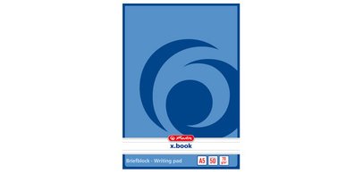 x.book letter pad, A5, unpunched, lined