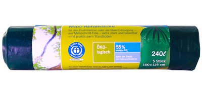 Sac poubelle Maxi, 240 litres, vert