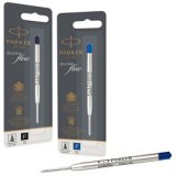 Recharge parker stylo-bille métal largeur fine coloris noir