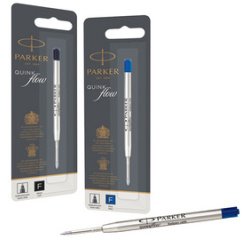 Recharge parker stylo-bille métal largeur fine coloris noir