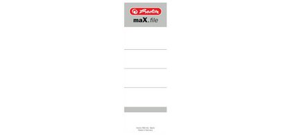 Etiquette de dos pour classeur maX.file, 60 x 190 mm