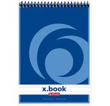 Schrijfblok met spiraal x.book, A6, 50 pagina's, gelineerd