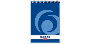 Bloc-notes à spirale x.book, A6, 50 feuilles lignées
