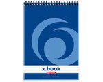Bloc-notes à spirale x.book, A7, 50 pages, ligné