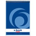 Schrijfblok met spiraal x.book, A7, 50 pagina's, gelineerd