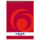 Bloc-notes à spirale x.book, A7, 50 pages, quadrillé