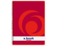 Cahier à spirales x.book A5, 160 pages, quadrillé