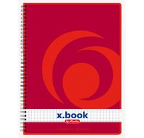 Cahier à spirales x.book A5, 160 pages, quadrillé