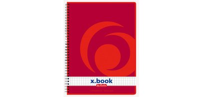 Spiral notebook x.book A5, 160 pages, squared