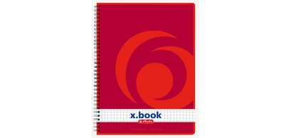 Cahier à spirales x.book A5, 160 pages, quadrillé