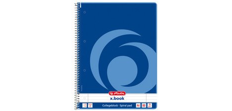 Spiral notebook 'college', A4, squared, 160 pages