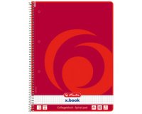 Cahier à spirales x.book, A4, 160 pages, quadrillé