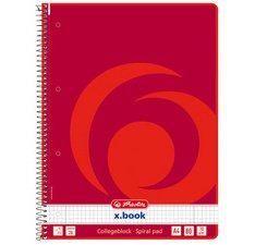 Spiraalschrift x.book A4 160 pagina's geruit