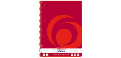 Spiral notebook x.book, A4, 160 pages, squared