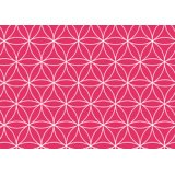 Papier cadeau 'Fleurs de vie rouges', sur rouleau