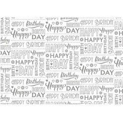 Papier cadeau 'Typo Happy', sur rouleau