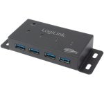 Hub USB 3.0 pour un montage mural, 4 ports, boîtier