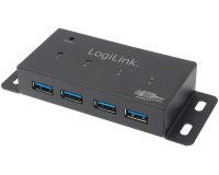 Hub USB 3.0 pour un montage mural, 4 ports, boîtier