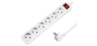 Multiprise, 6 prises, avec interrupteur