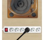 Multiprise, 6 prises, avec interrupteur
